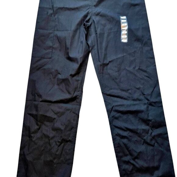 Cherokee Unisex Black Poly/Cotton Drawstring Scrub Pants Bottoms NEW NWT - Picture 7 of 13